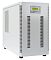 Фото-1 ИБП Штиль ST1110L 10000 VA Tower ST1110L, вид спереди под углом; белый вертикальный корпус на опорах с дисплеем и кнопками управления в верхней части, двумя длинными вентиляционными прорезями спереди и перфорированной боковой панелью; фото важно для страницы товара, где нужен общий вид корпуса и панели управления.