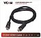 Фото-2 Видео кабель vcom HDMI (M) -&gt; HDMI (M) 3 м, CG526S-B-3M