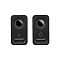 Фото-2 Компьютерные колонки Logitech Z150 2.0, фронтальный вид пары; показаны прямоугольные корпуса со скруглёнными углами, круглый регулятор на правой колонке и фронтальные порты в верхней части; изображение помогает сравнить расположение органов управления на странице товара.
