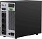 Фото-3 ИБП Ippon Innova TAE 3000 VA Tower, вид сзади слева; видны четыре розетки Schuko, слот SNMP Intelligent Slot, порты RS232 и USB, клемма EPO, разъём внешней батареи, вентиляционная решётка и нижний вход питания с автоматом; чёрный корпус, студийное фото, полезно для страницы как дополнительный ракурс задней панели.