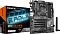 Фото-3 Материнская плата Gigabyte B550 EAGLE WIFI6, общий вид: плата рядом с коробкой EAGLE WIFI6 и внешней антенной; на упаковке надпись B550 EAGLE WIFI6, плата показана с радиаторами и слотами; изображение важно для идентификации модели и наличия Wi‑Fi‑антенны в комплекте.