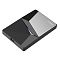 Фото-2 Внешний SSD Netac Z7S, вид под углом со стороны торца: разъём USB‑C на боковой грани, сверху серебристая вставка и V‑образный световой элемент; на белом фоне для демонстрации порта на странице товара.