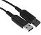 Фото-20 Комплект клавиатура и мышь A4Tech F1512 Black — два USB-штекера крупным планом; чёрные корпуса разъёмов и кабели, металлические контакты USB-A; важно для понимания типа подключения комплекта на странице товара.