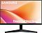 Фото-1 Монитор Samsung LS24F330EAIXCI, вид спереди. На фото тонкие рамки, чёрный корпус, центральная стойка и V-образная подставка. Изображение показывает фронтальный дизайн модели для карточки товара.