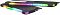Фото-5 Комплект памяти Patriot Viper Steel RGB PVSR432G360C0K, два модуля уложены под углом со смещением. Видны чёрные радиаторы, подсвеченные боковые линии RGB и торцевые световые элементы. Такой ракурс показывает профиль корпуса и световые зоны с нескольких сторон.