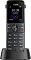 Фото-2 IP-DECT трубка Yealink W74P в зарядной подставке, вид спереди: цветной экран, круглая навигационная клавиша и цифровая клавиатура, чёрный/графитовый цвет