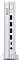 Фото-4 Неттоп MSI Pro DP10 A14MG 011XRU, фронтальный вид в вертикальной установке; белая передняя панель с кнопкой питания сверху, USB Type-C, тремя USB Type-A, аудиоразъёмом и продольной текстурой корпуса; для страницы товара показывает компоновку передней части устройства.
