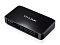 Фото-3 Коммутатор TP-Link TL-SF1024M, вид сверху спереди. На фото виден чёрный глянцевый корпус, логотип TP-Link на верхней крышке и ряд зелёных индикаторов на передней панели. Такой ракурс показывает форму корпуса и фронтальную индикацию для страницы товара.