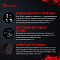 Фото-7 Наушники с микрофоном A4Tech Bloody MR575, фирменное изображение серии Bloody с чёрной гарнитурой на красном фоне; показаны боковые профили чаш и надпись 7.1 Virtual Surround Sound между ними, виден разъём на нижней кромке чаши; изображение связывает модель со страницей товара и показывает силуэт гарнитуры сбоку.