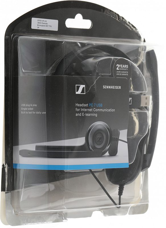 Фото Наушники Epos PC 7 USB чёрный, 504196