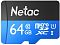 Фото-1 Карта памяти Netac P500 microSDXC UHS-I Class 1 C10 64GB, NT02P500STN-064G-R