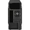 Фото-2 Корпус AeroCool QS-182, вид сзади, решётка вентилятора, вырез под блок питания, слоты расширения, чёрный, для установки материнской платы и карт расширения.