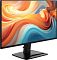 Фото-2 Монитор MSI PRO MP242 E14A 23,8, чёрный, фронтальный вид слева под углом; показаны тонкие рамки, плоский экран и прямоугольная подставка с высокой стойкой. Нужен для страницы товара, чтобы показать конструкцию основания и корпус под углом.