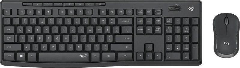 Фото Комплект клавиатура/мышь Logitech MK295 Беспроводной чёрный, 920-009813