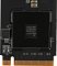 Фото-4 SSD ADATA XPG GAMMIX S70 Blade AGAMMIXS70B-1T-CS, M.2 2280, 1 ТБ &mdash; крупный план контроллера; видна часть чёрной платы M.2, большой квадратный радиаторный элемент, микросхема Innogrit и золотистые контакты по нижнему краю, фото важно для страницы как деталь электронной компоновки модуля.