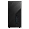 Фото-3 Платформа ASRock DeskMini X300, фронтальный вид панели. На фото показаны кнопка питания, два аудиоразъёма, USB-C и USB-A на чёрной панели с диагональной текстурой. Изображение важно для страницы товара, потому что позволяет оценить расположение органов управления и фронтальных портов мини-ПК.