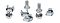 Фото-13 Распределитель питания Powercom PDU-32AV24-18C3-6C9-3P: комплект крепежа для монтажа в стойку — винты с крестообразным шлицем и клеточные гайки серебристого цвета — важно для установки PDU в 19" шкаф.
