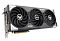 Фото-5 Видеокарта Asus GeForce RTX 5070 TUF Gaming OC, вид спереди под углом слева. На фото три вентилятора, массивный кожух, интерфейсная планка и металлические угловые накладки. Темно-серый корпус; студийное изображение для карточки товара, показывает фронтальную компоновку и левый торец.