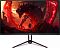 Фото-1 Монитор Acer KG273UW2bmiippx, вид спереди: на экране красно-чёрная игровая иллюстрация, логотип Acer на нижней рамке, V-образная чёрная подставка — показывает дизайн и формат стойки на странице товара.