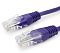 Фото-1 Патч-корд Premier PP12-2M/V UTP Cat 5e, крупный план двух коннекторов; фиолетовый кабель, прозрачные штекеры RJ-45, фиолетовые литые корпуса и рифлёная разгрузка изгиба; фото показывает цветовое исполнение и тип подключения на странице товара.