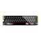 Фото-1 SSD Netac NV5000T, M.2 2280 500 ГБ, вид спереди на светлом фоне: модуль с чёрной наклейкой, серым узором, красной полосой и маркировкой N5000, видны монтажное отверстие и контакты M.2, изображение показывает основной вид накопителя для страницы товара.