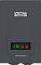 Фото-1 Стабилизатор напряжения Powercom PCM AVR WM‑2000VA, вид спереди: логотип PCM, цифровой дисплей и шкала нагрузки, тёмно‑серый корпус на белом фоне; важно для оценки панели индикации.