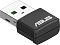 Фото-2 USB Wi‑Fi адаптер ASUS USB-AX55 Nano, вид под другим углом; серебристый разъём USB‑A и чёрный корпус с логотипом ASUS, видна боковая поверхность корпуса; на белом фоне для сравнения формы устройства на странице товара.