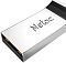 Фото-5 USB‑накопитель Netac U275 64GB, крупный план торца USB‑A: видны внутренние контакты разъёма и часть гравировки Netac на серебристом корпусе. Для страницы товара важно показать разъём и обработку металла.