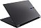 Фото-4 Ноутбук Gigabyte AERO X16 1VH (1VH93KZC64AD), вид сзади под углом на закрытую крышку; чёрная крышка с логотипом GIGABYTE, вдоль шарнира &mdash; длинная вентиляционная решётка; важно для понимания дизайна и охлаждения корпуса.