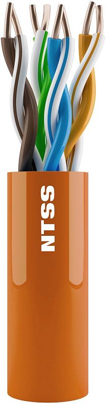 Фото Кабель NTSS UTP кат. 5e оранжевый 305 м, NTSS-IN-UTP4-5E-LSZH-OR