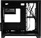 Фото-9 Компьютерный корпус Formula Crystal Z5 TG Black, вид изнутри на заднюю часть; установленный кронштейн/пластина с перфорацией и закреплённые кабели, справа проходы для проводов; показывает точки крепления и прокладку кабелей за материнской платой.