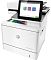 Фото-3 МФУ HP Color LaserJet Enterprise MFP M578dn &mdash; ракурс 3/4; сенсорный экран на выносном кронштейне, видна верхняя часть автоподатчика и передняя панель; белый корпус с тёмно-серыми элементами на белом фоне, чтобы понимать эргономику панели управления на странице товара.