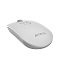 Фото-5 Беспроводная мышь A4Tech Fstyler FG20 White, вид сзади-сверху; белая округлая спинка, логотип A4Tech на задней части, серое колесо и плоские боковины; изображение важно для страницы товара, потому что показывает форму корпуса.