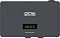 Фото-1 Стабилизатор напряжения Powercom PCM AVR WM-3000VA, вид спереди; чёрный корпус с логотипом PCM и цифровым дисплеем по центру; важно для визуальной идентификации устройства на странице товара.