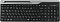 Фото-19 Клавиатура A4Tech Fstyler FBK25 Black, вид сверху: тонкий чёрный корпус с цифровым блоком, русско-латинской раскладкой и серой верхней планкой с продольным пазом для смартфона или планшета; изображение на белом фоне для карточки товара, показывает полную раскладку и встроенную подставку.