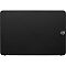 Фото-3 Внешний HDD Seagate Expansion Desk 12TB STKP12000400, вид спереди, диагональная текстура лицевой панели и выступ с логотипом Seagate справа, чёрный цвет.