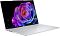 Фото-3 Ноутбук Acer Swift Air 16 SFA16-61M-R721, вид спереди справа под углом; на левой боковой грани показаны порты USB-C, HDMI, USB-A и ещё один USB-C, виден широкий тачпад и тонкие рамки экрана. Этот ракурс нужен для страницы товара, чтобы показать набор разъёмов и форму корпуса.