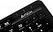 Фото-17 Клавиатура из комплекта A4Tech FG1012 Black — крупный план верхнего правого угла: логотип A4TECH и три окна индикаторов над клавишами; важно для понимания расположения индикаторов состояния.