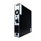 Фото-10 ИБП ACD PW Rackline Pro 1000i 1000 VA Rack 2U 83-122205-00G, вид сзади под углом в вертикальной установке; показаны вентилятор, коммуникационные порты, слот расширения и восемь выходов IEC на задней панели; фото дополняет страницу товара ракурсом интерфейсной стороны устройства.