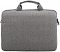 Фото-6 Сумка для ноутбука Continent CC-211 15.6 (Grey), серая &mdash; вид сзади крупнее; однотонная задняя панель, верхние ручки, молния по боковому краю; предметное фото для детализации задней стороны в карточке товара.