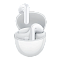 Фото-2 Беспроводные наушники Honor CHOICE Earbuds X5, белые, открытый кейс с одним наушником над гнездом. Показаны посадочные ячейки внутри кейса, два вкладыша и передний световой индикатор, что помогает показать процесс хранения и извлечения на странице товара.