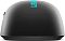Фото-9 Игровая беспроводная мышь Lenovo Legion M600s Wireless Gaming, вид сзади; показаны высокая спинка корпуса и нижняя окантовка основания, тёмно-серый цвет, изображение помогает оценить задний профиль мыши в карточке товара