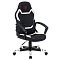 Фото-1 Кресло для геймеров ZOMBIE 10 Чёрно-белый, текстиль/эко.кожа, ZOMBIE 10 WHITE