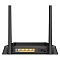 Фото-2 Маршрутизатор D-Link DSL-224/R1A, задняя панель: разъём DSL, четыре LAN-порта, кнопка WPS и разъём питания между двумя антеннами, на белом фоне; важно для оценки подключений и расположения портов на странице товара.