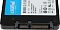 Фото-5 SSD Crucial BX500 500GB, крупный план разъёмов. Показан торец накопителя с двумя SATA-коннекторами, часть задней наклейки и чёрная пластиковая рамка корпуса. Студийное изображение для карточки товара, важно для страницы, потому что показывает тип подключения и конструкцию торца устройства.