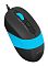 Фото-4 Мышь A4Tech Fstyler FM10 Проводная чёрно-синий, FM10 BLUE