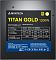 Фото-6 Блок питания для ПК Montech Titan Gold 1200, шильдик на корпусе крупным планом: таблица линий питания и входные параметры, указана мощность 1200 W; фото показывает маркировку электрических характеристик.