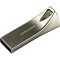 Фото-1 USB-накопитель Patriot MUF-256BE3 256 ГБ, вид под углом: серебристый металлический корпус с отверстием под шнурок, на поверхности видна надпись “SAMSUNG”, разъём USB‑A с синей вставкой; на белом фоне — помогает оценить материал корпуса и тип разъёма для страницы товара.