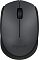 Фото-5 Мышь Logitech M170 беспроводная, серый цвет, вид строго сверху. Видны симметричная форма корпуса, колесо прокрутки по центру и логотип Logitech в нижней части верхней панели. Для страницы товара это важно, потому что показывает раскладку кнопок и симметрию корпуса.