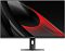 Фото-1 Монитор Xiaomi Monitor G24i 2026, вид спереди: чёрный экран с красно‑чёрной графикой, логотип Xiaomi на нижней кромке, стойка с овальным отверстием и плоское основание; показывает внешний вид и подставку.